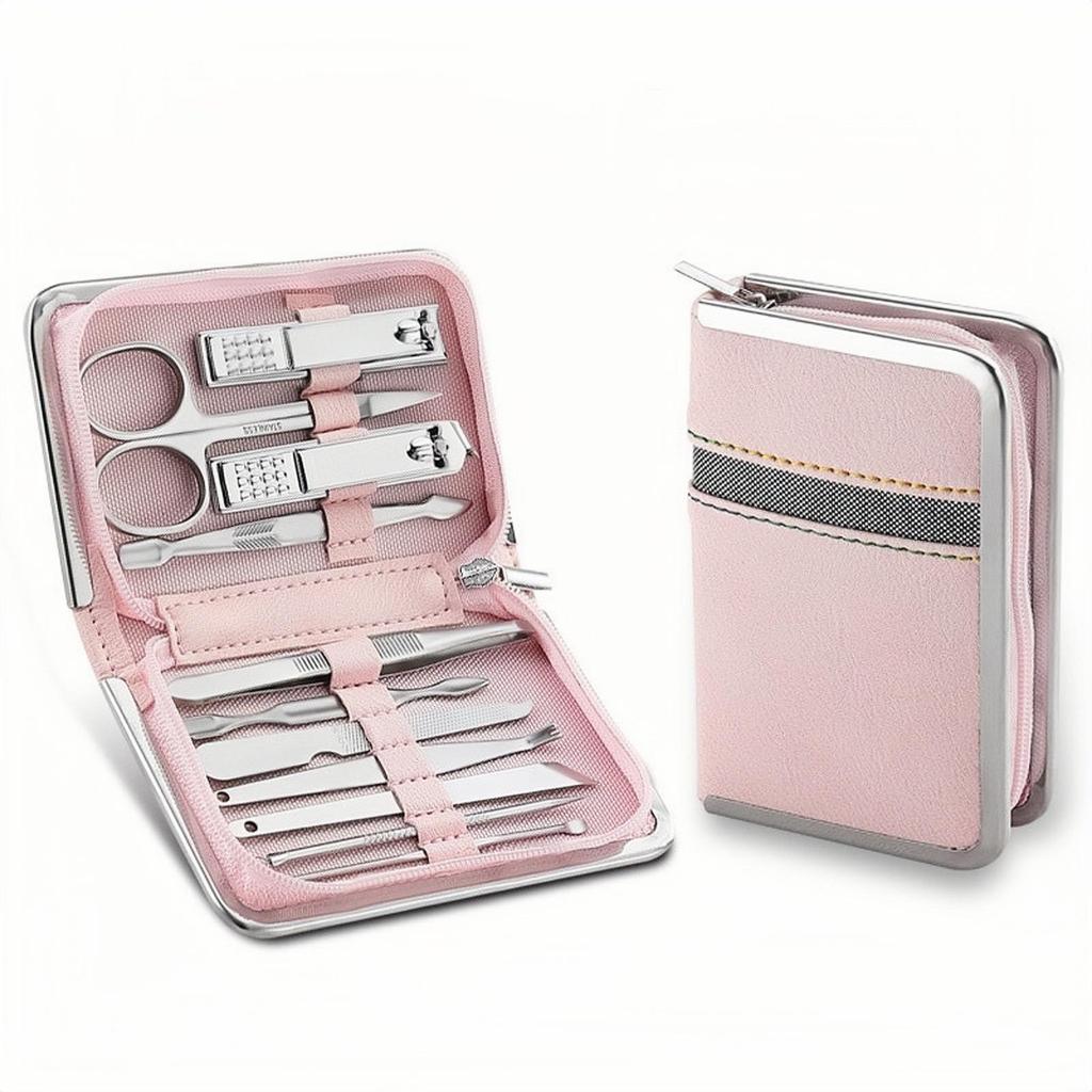 26-Piece Nail Clippers & Manicure Tool Set with Zipper Pouch