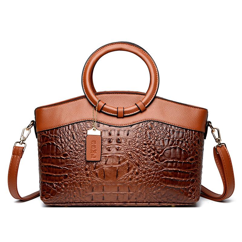 

Роскошные сумки женские сумки дизайнерские женские сумки из крокодиловой кожи 2025 весенние женские зеленые вечерние сумки-тоут через плечо коричневый