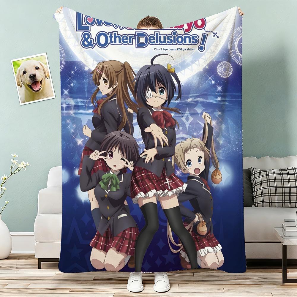 Love Chunibyo & Other Delusions Decke Leicht 240g Flanelldecke Weich Hautfreundlich für Sommerkühlung