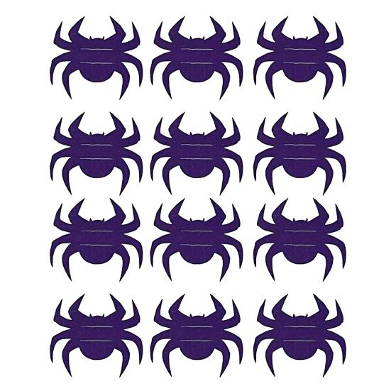 12Pcs Halloween Bat Spoon Fork Holder Spooky Pumpkin Skeleton Ghost Spider Black Cat Cutlery Felt Cover Holiday Party Dining Table Decoration