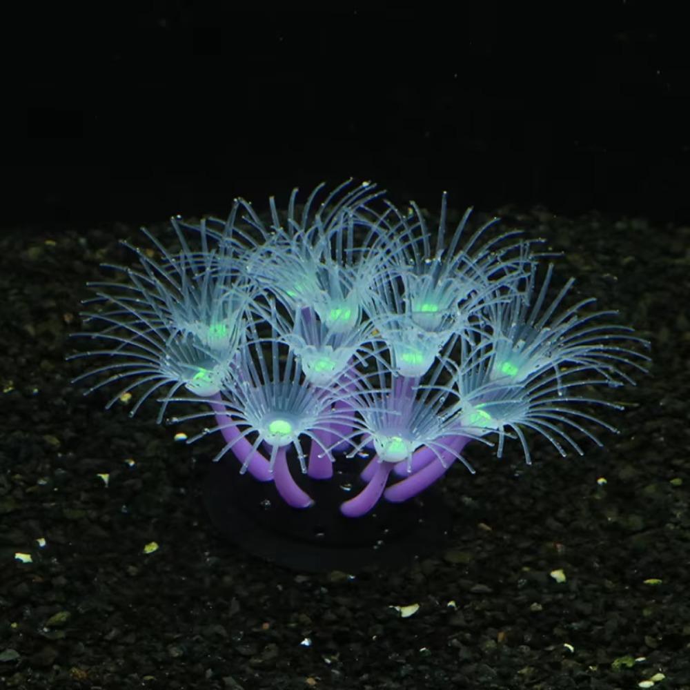 New Simulation Silicone Coral Fish Tank Aquarium Aquascape Decoration Supplies Aquatic Plant Coral Fluorescence Ornaments