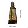 Christmas Music Box Centerpiece Wind Lamp Night Light Retro Ornament for Indoor Use