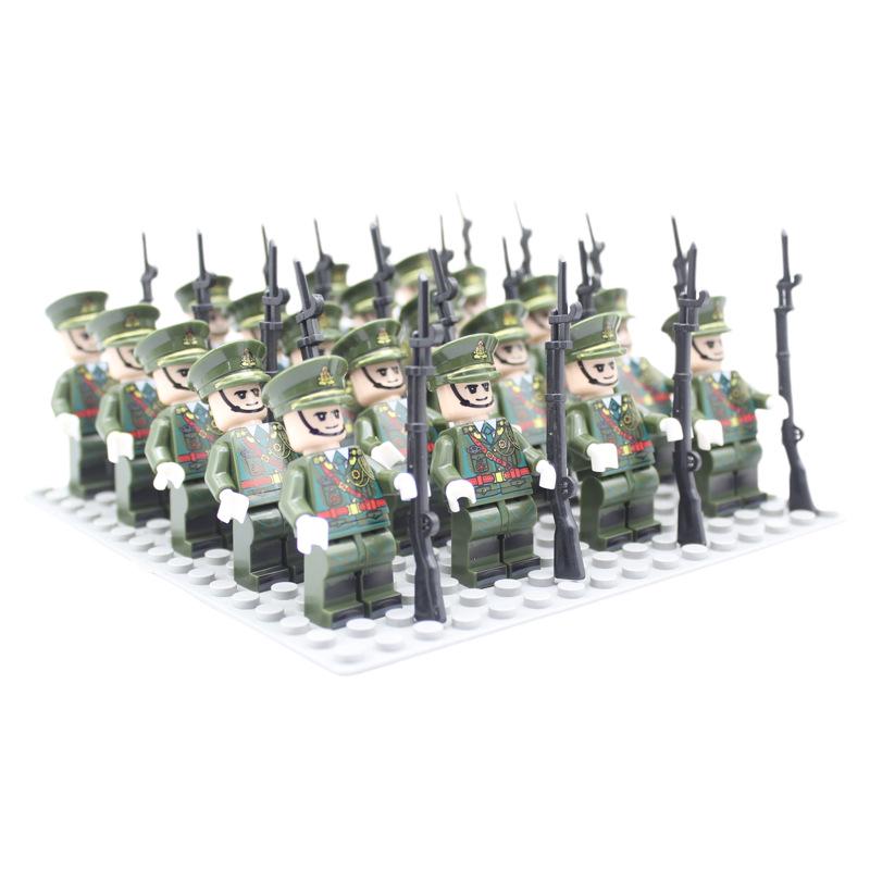 Eighth Route Army Minifigure Set: 24 Educational Assembly Building Blocks