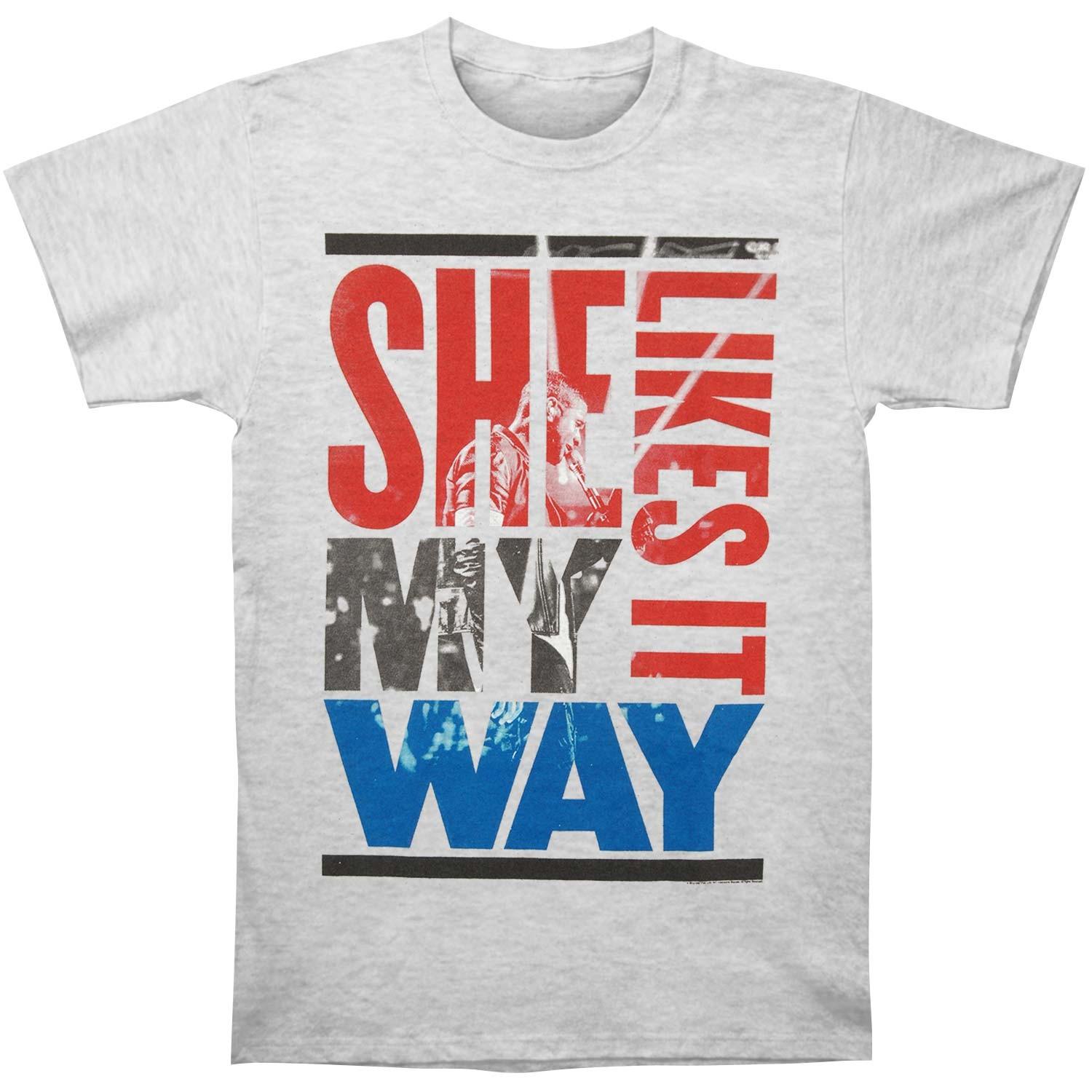 Men s Usher She Likes It My Way Tour T-shirt Medium Grey S