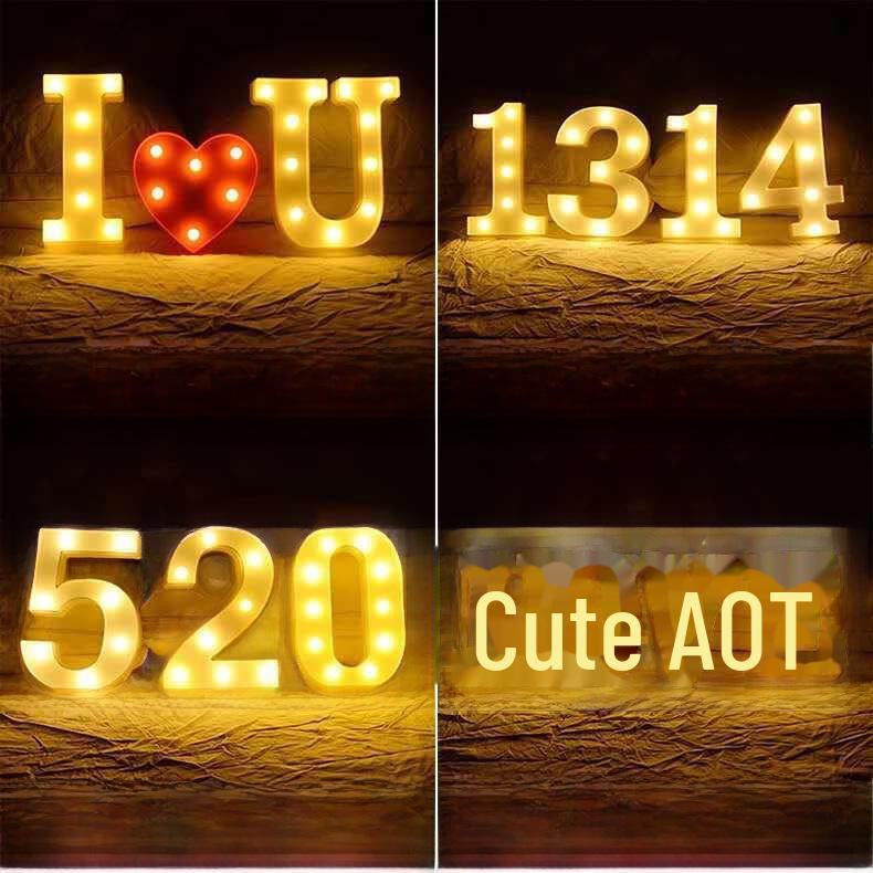 LED Alphabet Lights - 26 Letters for Birthdays, Parties & Proposals