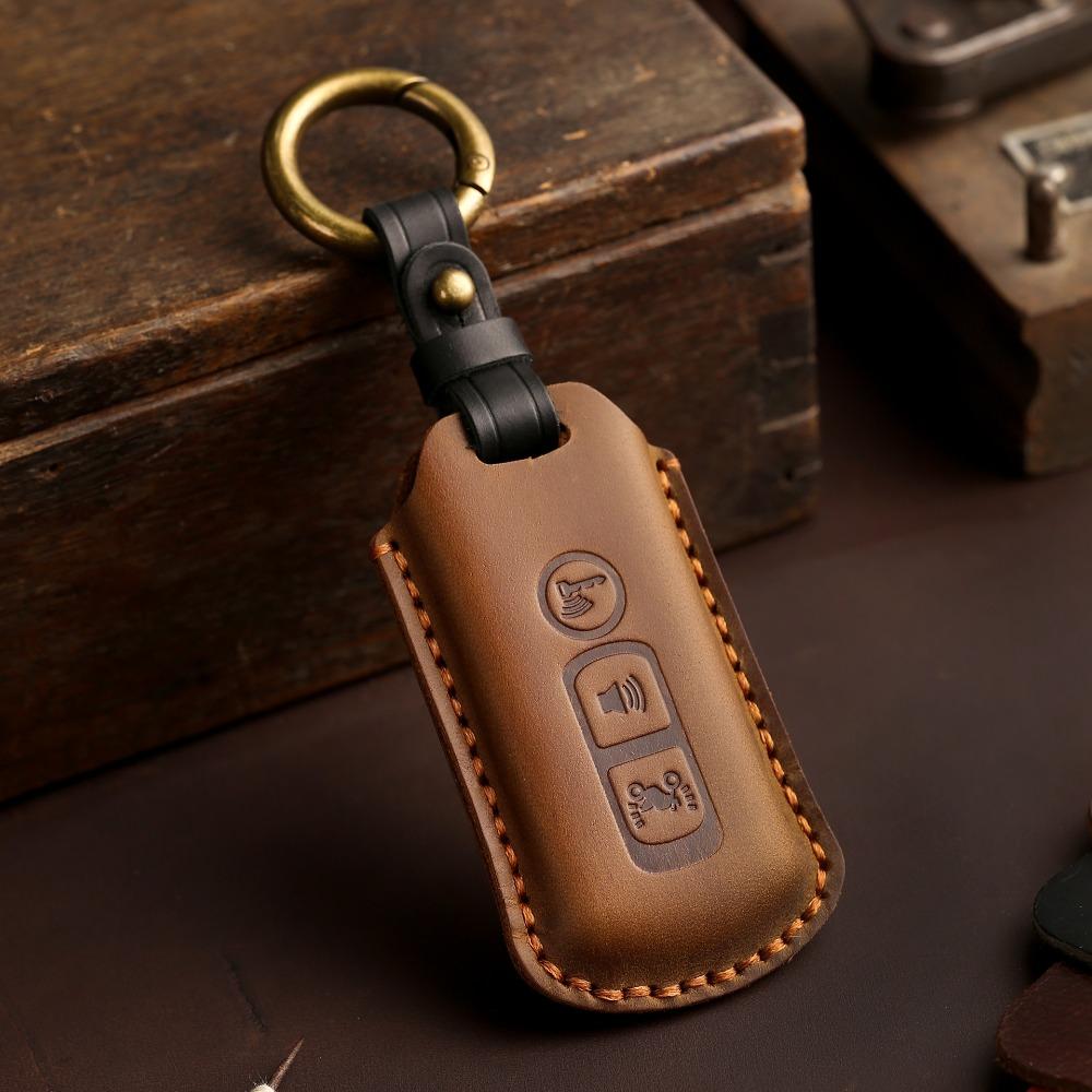 Genuine Leather Key Cover for Honda Motorcycle NS125LA Lead125 PCX160 Forza350