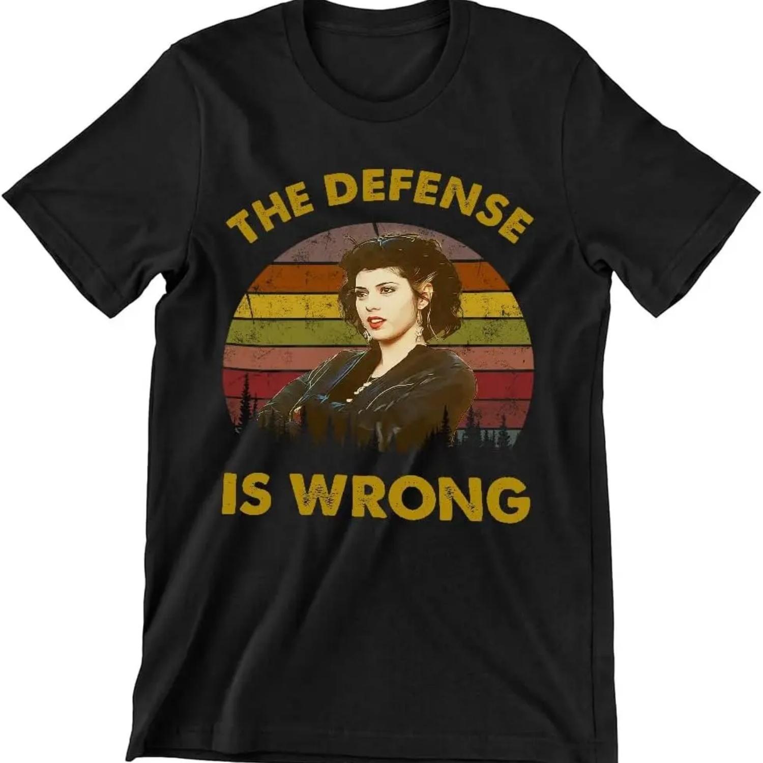 My Cousin Vinny The Defense is Wrong Vintage Style T-Shirt Black S чёрный