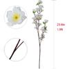 Callu 10Pcs Artificial Flowers Peach Blossom Simulation Peach Branches Flowers Silk Peach Flowers Bouquets Faux Spring Peach Fake Plants for Wedding