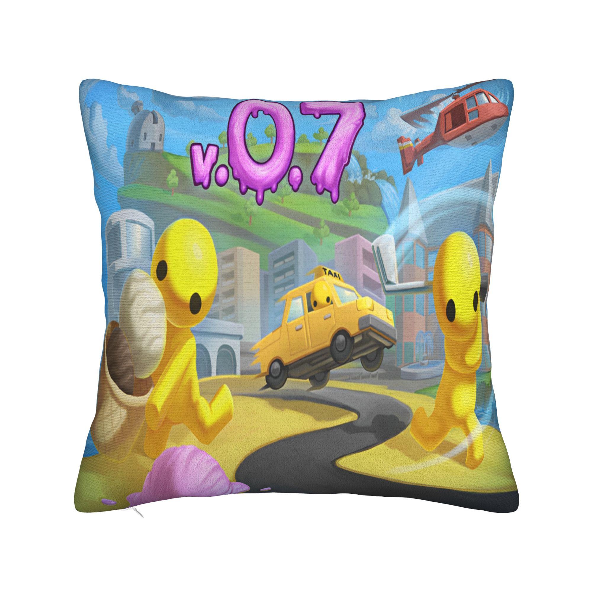 

Home Decoration Wobbly Life Online Game Pillowcase Accessories Pillow Covers Square Multiple Sizes 12x12in 30X30cm