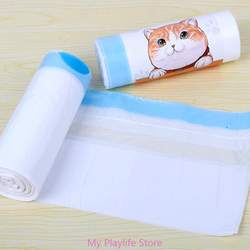 Cat Litter Box Liners Thickened for Cat Pan Liner for Extra Large Drawstring Waste Bags for Kittens Leak Proof Scratch-Resis