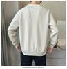 Men's Two-Piece Look Heavyweight Long Sleeve Hoodie 2025 Spring/Autumn Round Neck Base Shirt