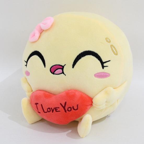 Chocolate Pancake Plush Dolls Cute Cartoon Chocolate Pancake In Love Plushy Dolls Home Decor Plush Toy Gift for Kids Boys Girls