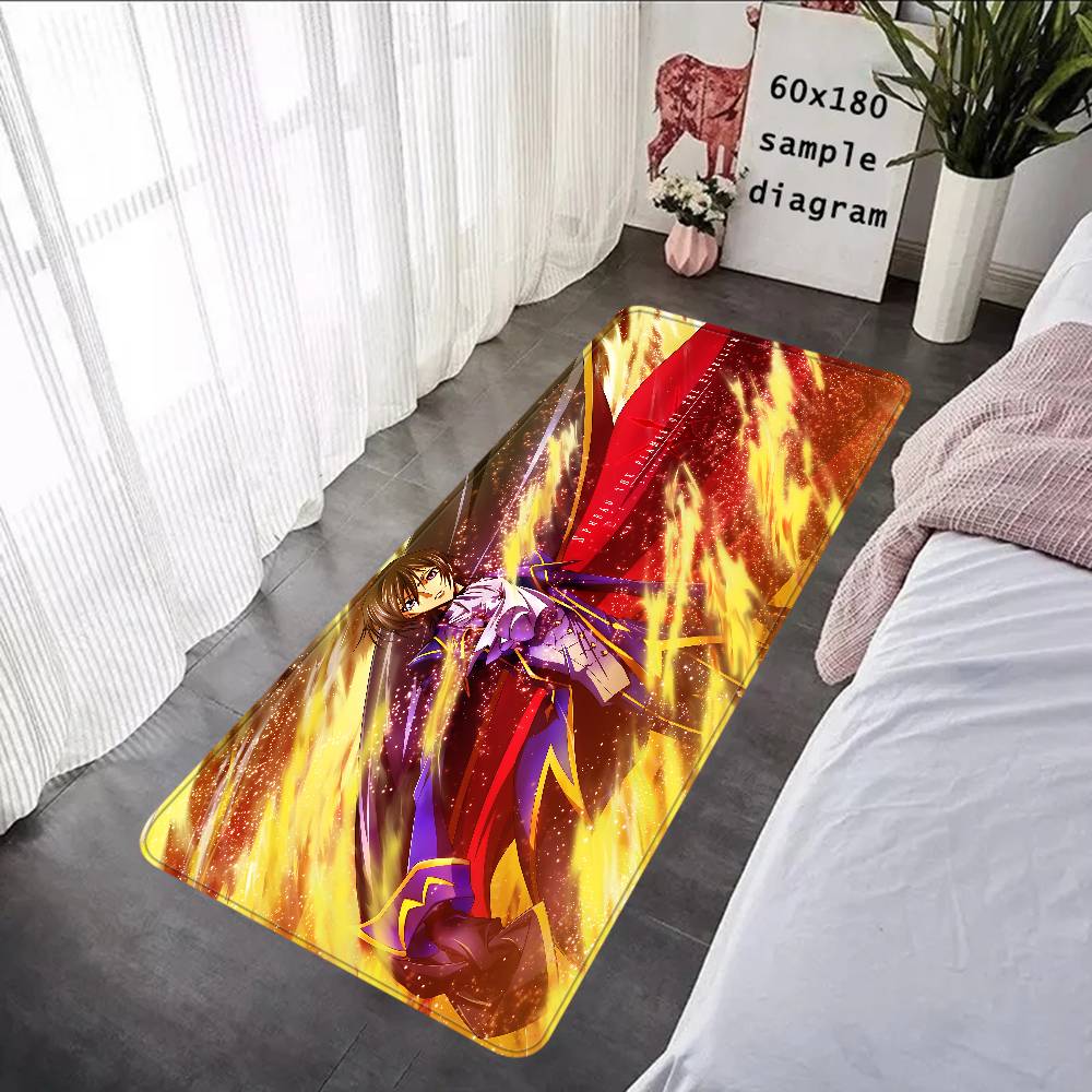 Anime Lelouch Code Geass Door Mat Washable Non-Slip Living Room Sofa Chairs Area Mat Kitchen Doormat Area Rug