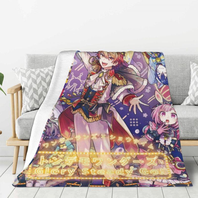 Custom Anime Animation Otori Emu Blanket Warm Fleece Soft Flannel Throw Blankets For Bed Sofa Car Autumn