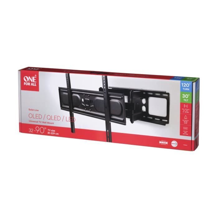 ONE FOR ALL WM4661 Support Mural Inclinable Et Orientable Pour Écran De 81 À 229 Cm (32 À 90") - Poids Max : 60kg