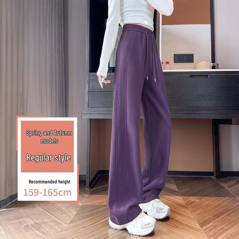 

Women s High-End Wide-Leg Drape Pants for Spring, Autumn, Winter 2025 - Cross-Border Casual Straight-Leg Design L