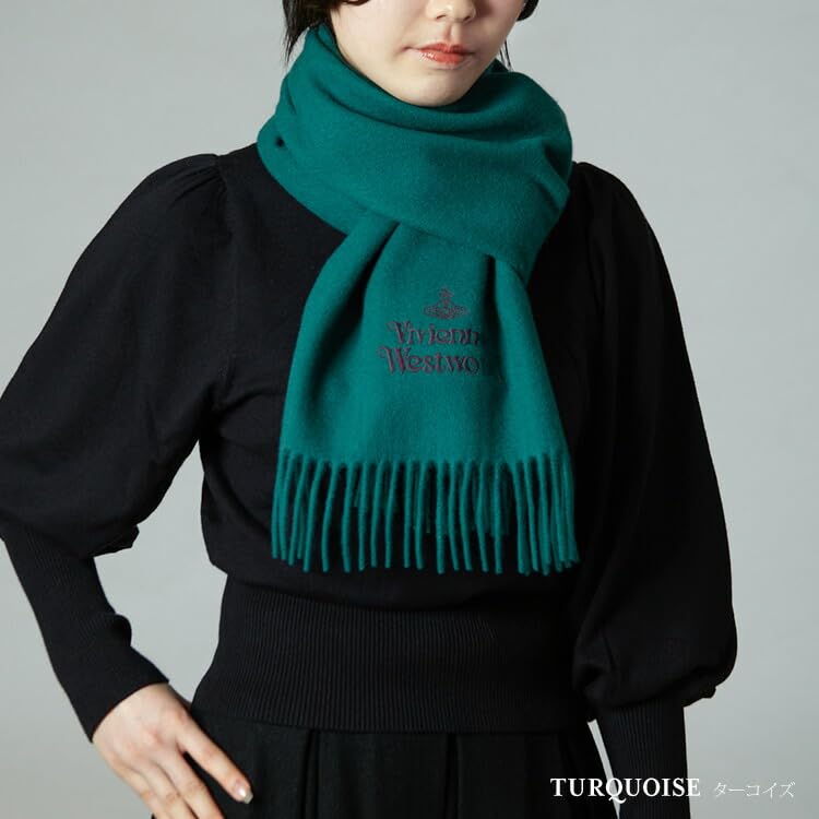 VIVIENNE WESTWOOD 30 X 2024 for Men and Scarf, 180cm, Model, 100% Wool, Women, 24-81030007-W00Q7 (DARK GREY)