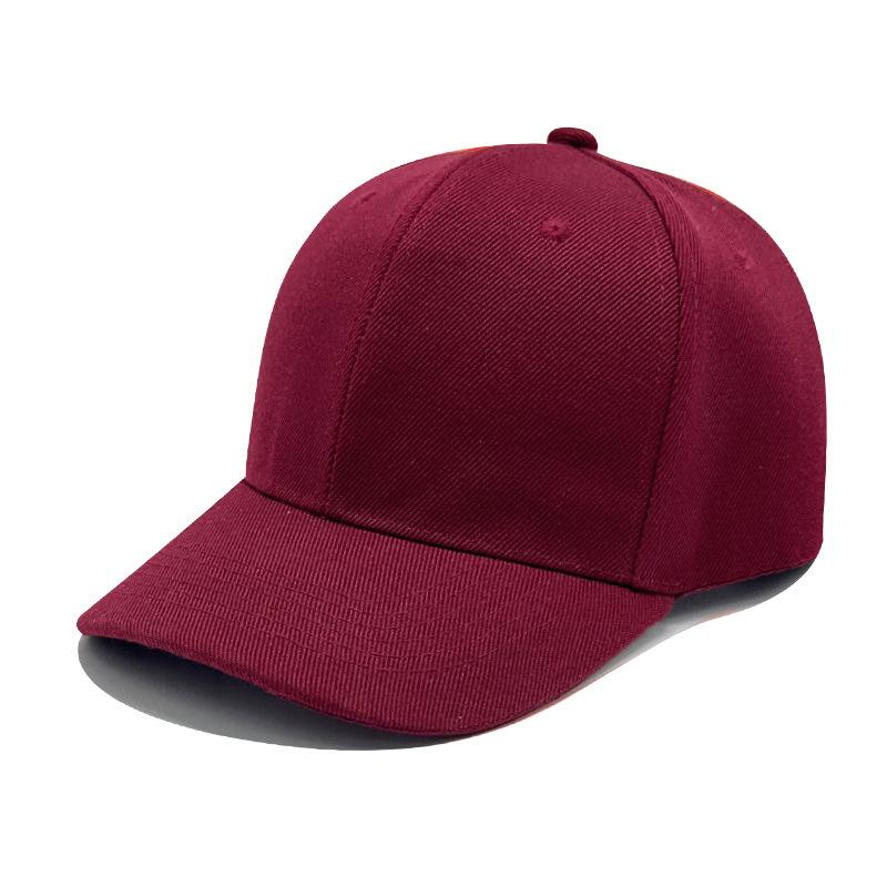 Six-piece Hair Green Solid Color Baseball Cap for Men and Women Baseball Caps Sun Protection
