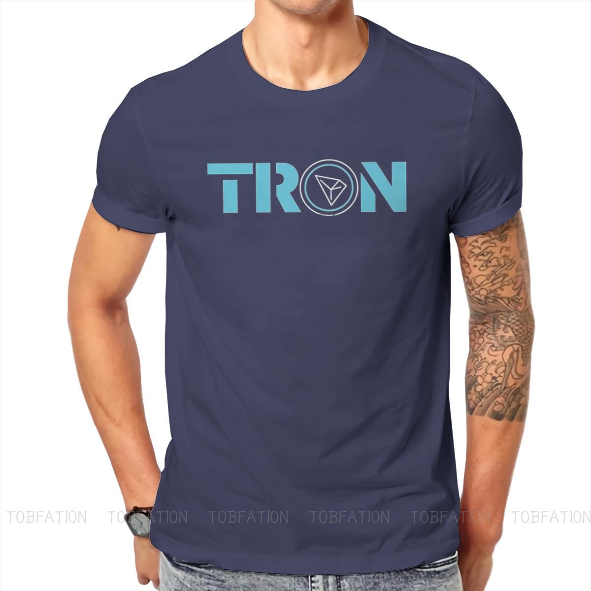 

ZX Tron Tronix TRX Cryptocurrency Crypto Miner T Shirt Vintage Grunge ONeck TShirt Top sell Harajuku Mens Tops 4XL