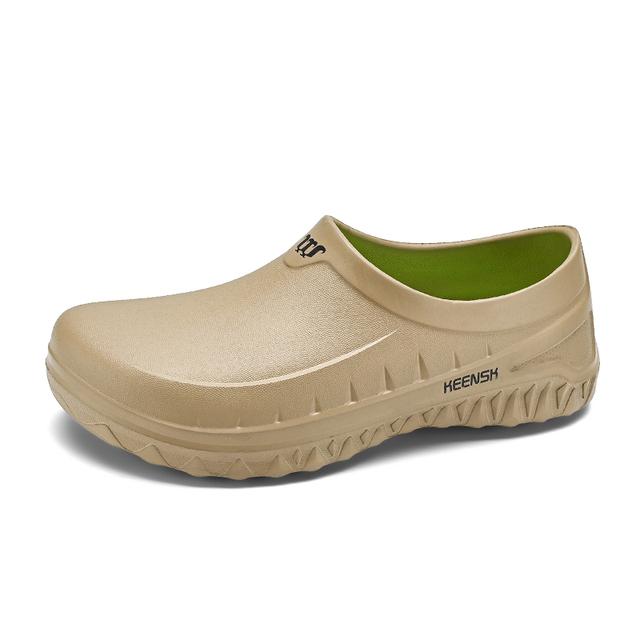 High Quality Oil-proof Chef Shoes Men's Anti-slip Casual Sandals Mens Slip-on EVA Waterproof Shoes for Men Outdoor Work Shoe