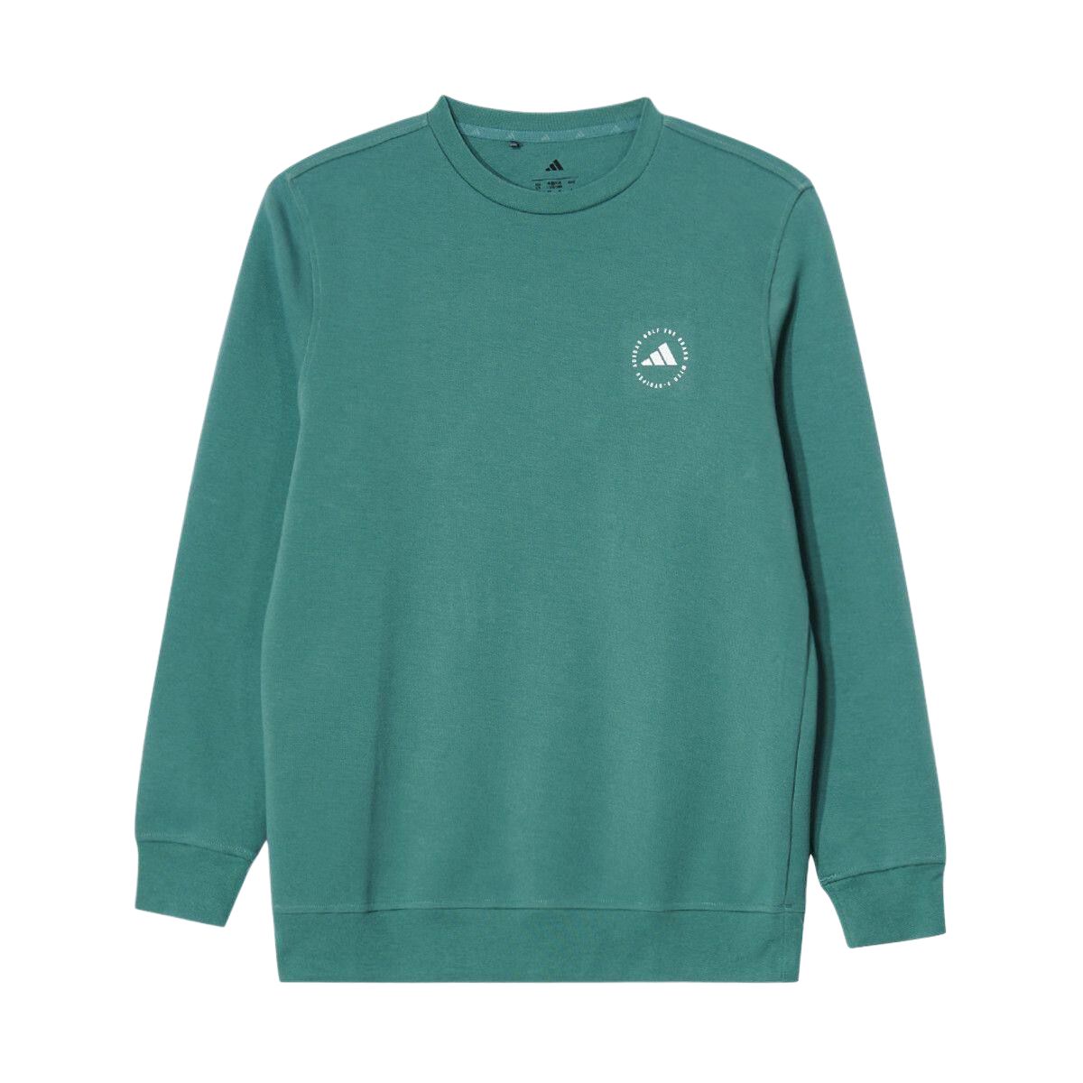 adidas Men s Golf Crew Neck Sweatshirt Collegiate Green JX7232 S