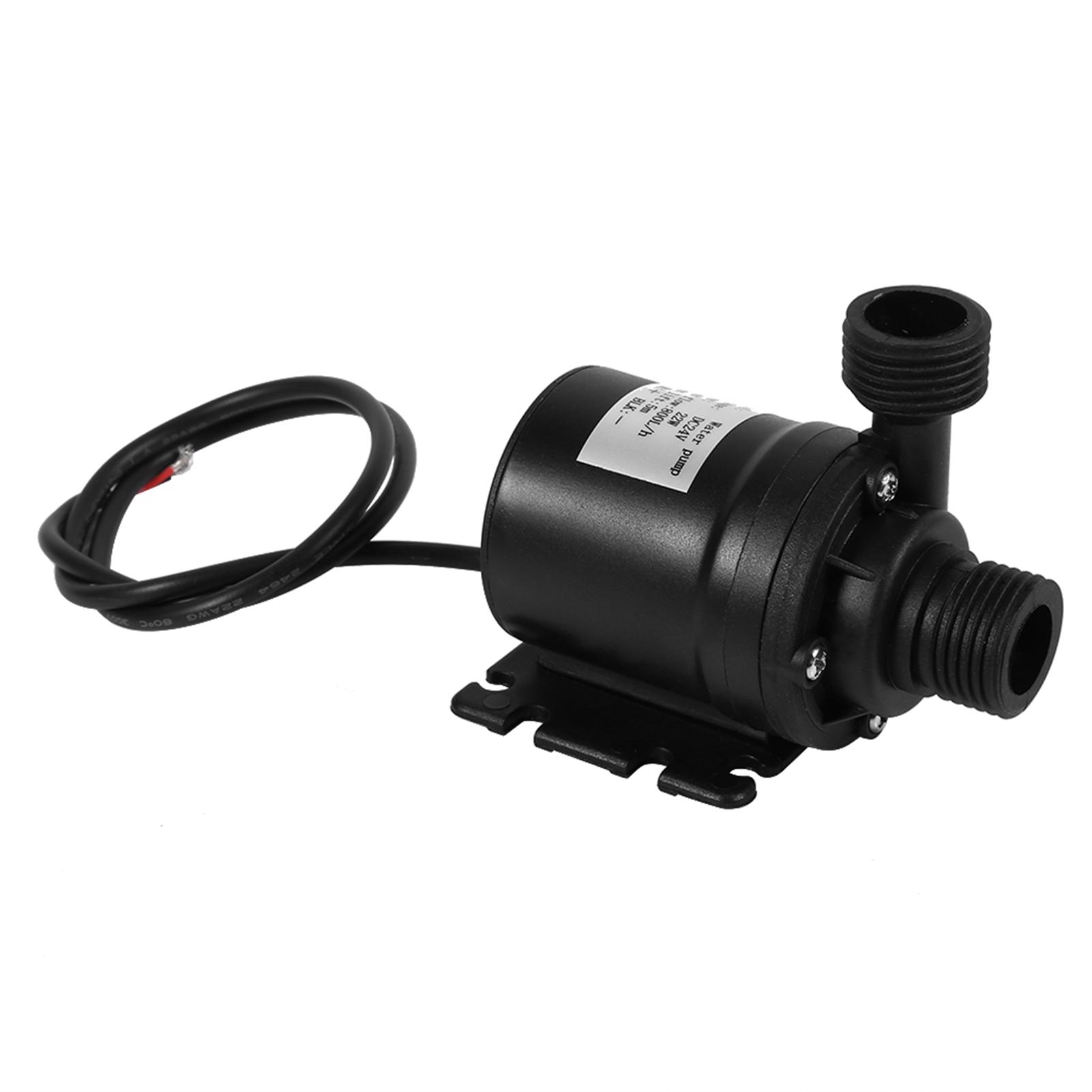 

DC 24V Hot Water Circulation Pump Solar Energy Brushless Motor Aquarium Submersible 800L H 5M