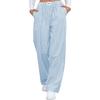 European and American Women's Pure Cotton Plaid Casual Boxer Pants Loose Pocket Trousers