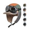 JYL DIY Pilot Cap Men Winter Fleece Warm Ear Protection Ski Hat Faux Fur
