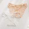 Transparent Lace Flower Panties Bow Lace Mesh Briefs Thin Strap Women Underwear  Gifts