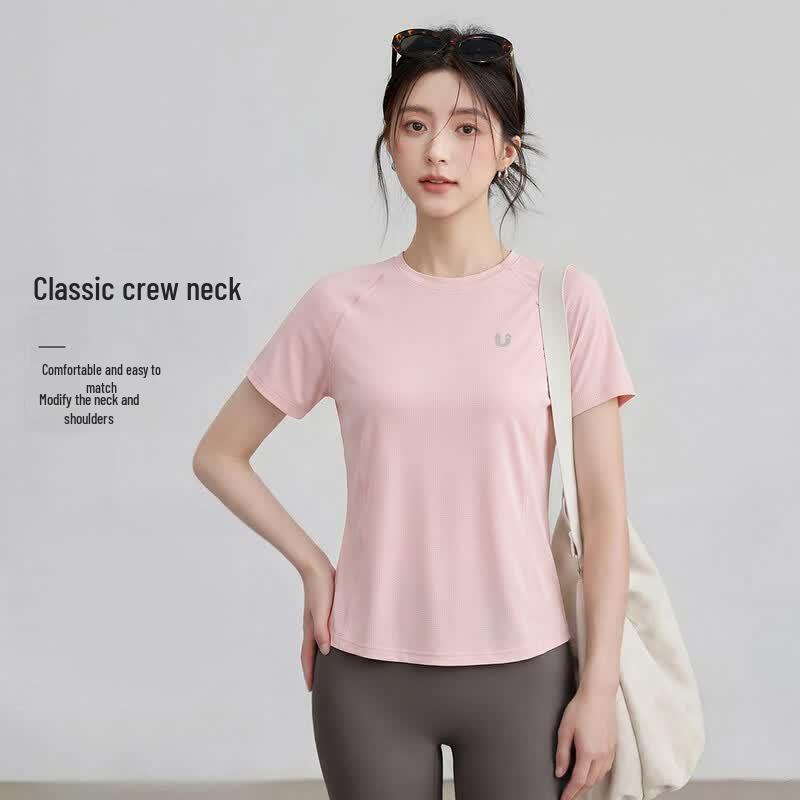 Youyou Women s Short Sleeve Yoga & Sports T-Shirt M