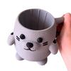 Ice Cream Pint Sleeves Cover with Spoon Handle Cute Animal