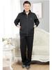 Spring & Autumn Middle-Aged Men's Sportswear Set - Casual Outfit for 70-Year-Old Dads