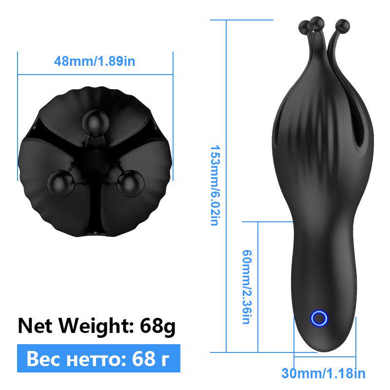 10 Modes Strong Penis Vibrator Glans Exerciser Delay Sex Toys for Flirting Men Male Penis Stimulate Masturbator Sex Products