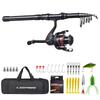 180 cm/210 cm/240 cm/270 cm Teleskop Angelrute Reel Combo Set Angelgerät Zubehör