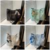 Street Style Large Capacity Tote Bag For Women With Zipper Closure For Casual Travel