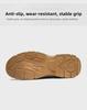 2024 Autumn Men's Low-Top Breathable Leather Work Boots - Thick-Soled, Non-Slip, Trendy Sports Running Shoes.