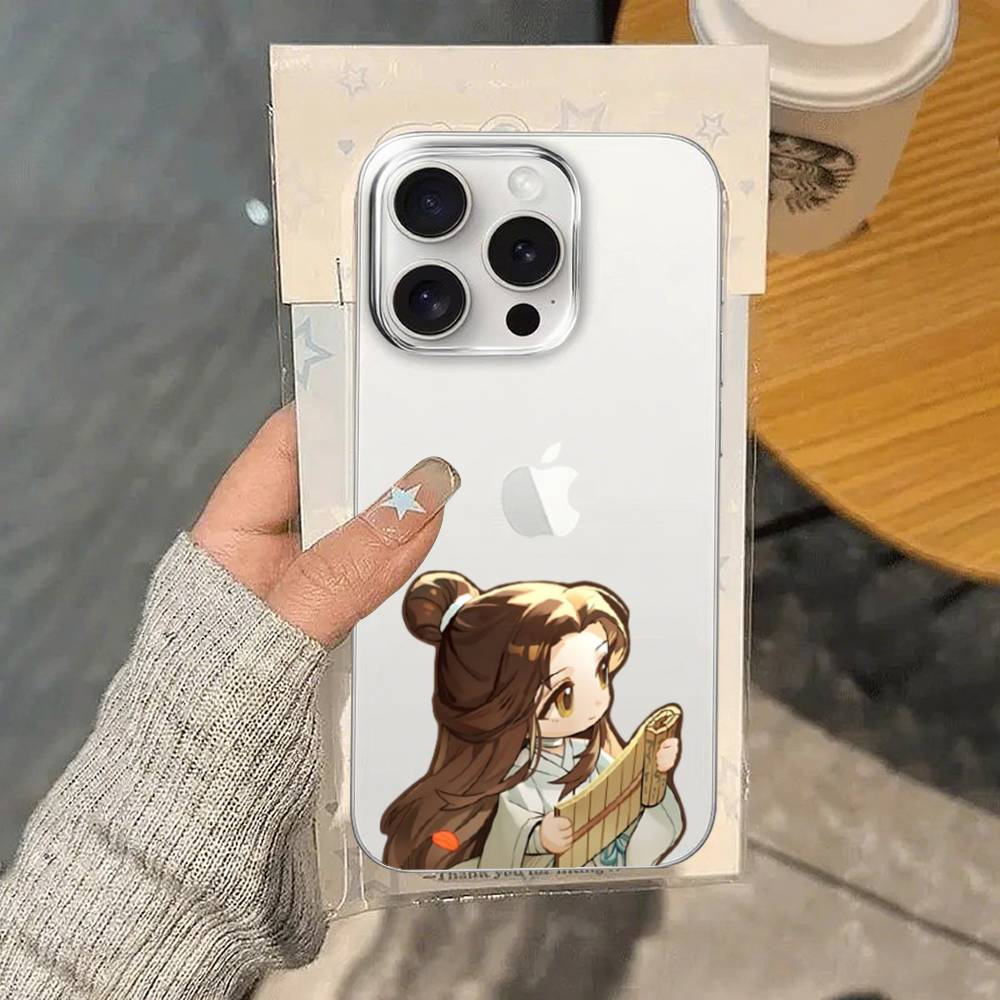 H-Heavens Officials Blessings Phone Case For IPhone 17/16/15/11/13/14 Pro Max Plus/X/Xr/Xs Max/12mini Air Transparent Clear
