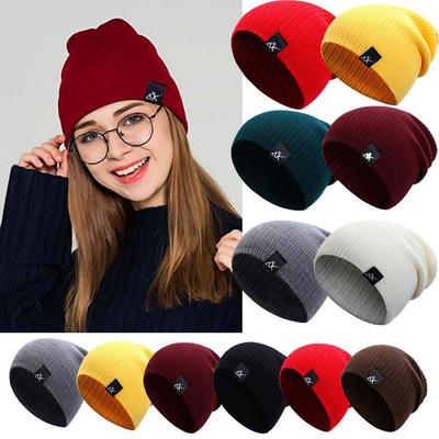 Ladies Casual Cap Woman/Men Winter Autumn Hats Knitted Beanies Warmer Bonnet Female Beanie Caps