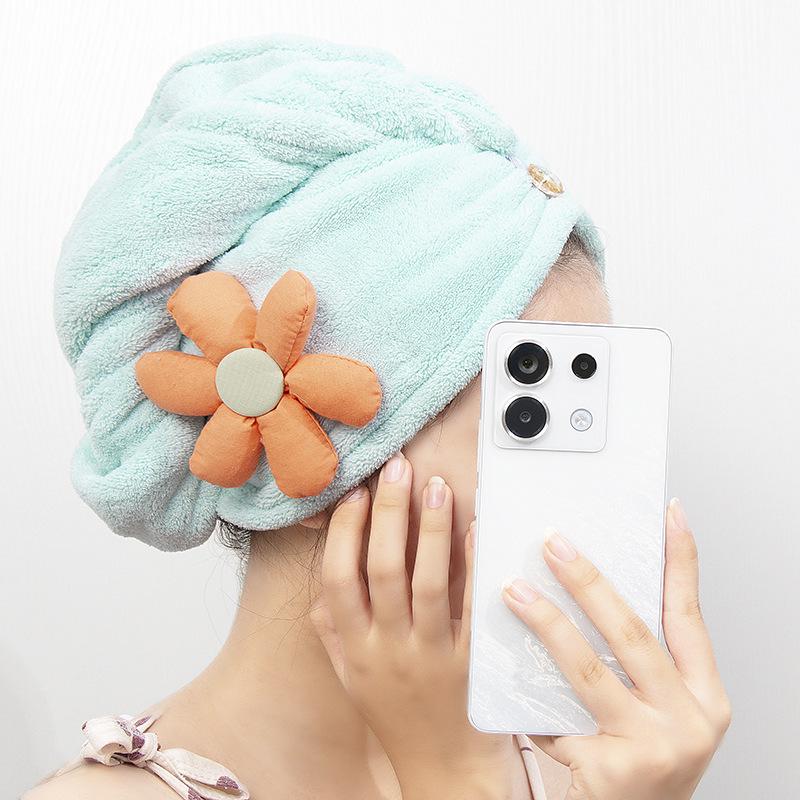 Microfiber Coral Fleece Quick-Dry Hair Wrap Towel