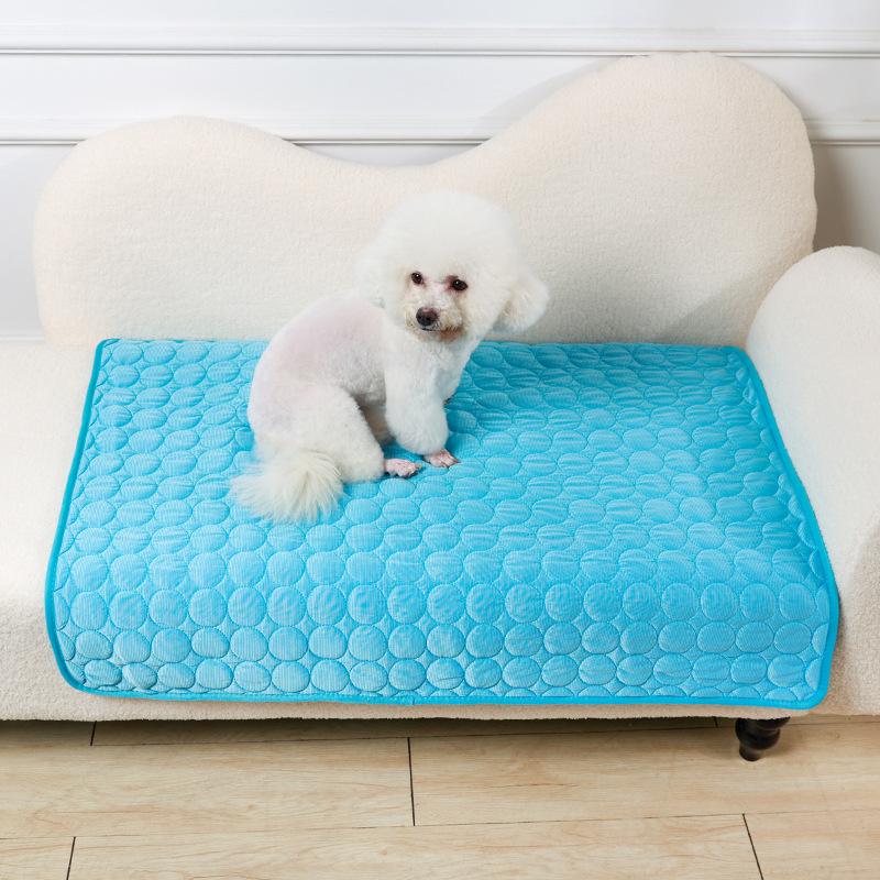 

50x40cm Summer Pet Cat and Dog Cool Cushion Ice Cool and Cold Feeling Nest Sofa Cushion Summer Dog Cooling Cushion Pet Supplies 50x40cm