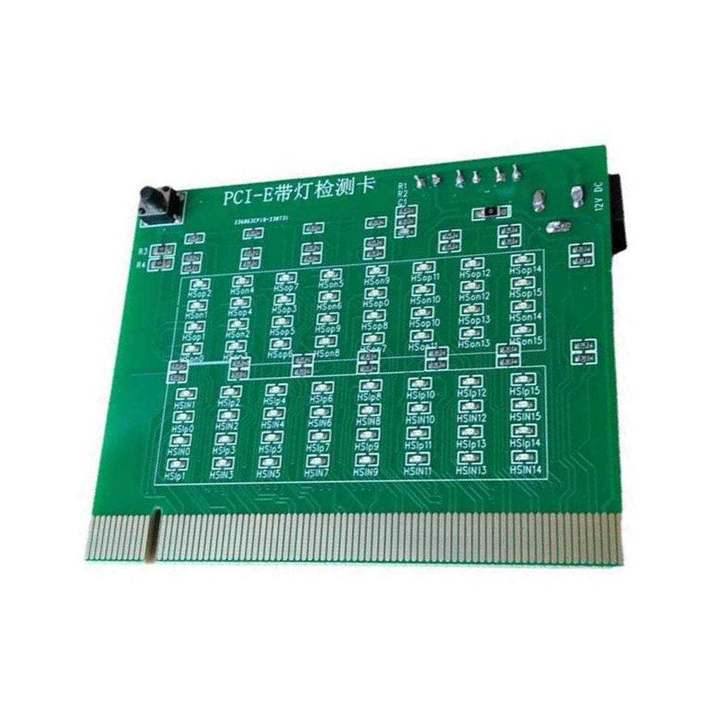 PCIE Slot Tester With Independent Power Supply Tester Card with Light For Computer Hardware Diagnostic Accessories