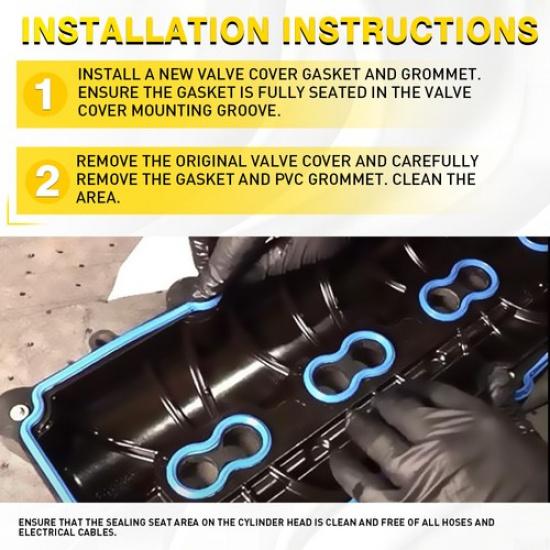 Valve Cover Gaskets Spark Plug Tube Seals For 2005-15 Chrysler 300 5.7L VS50476R