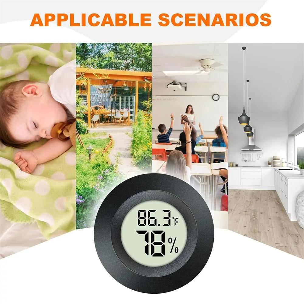Portable Hygrometer Thermometer Temperature and Humidity Digital Display Electronic Machine Indoor Camp Car Temperature Sensor