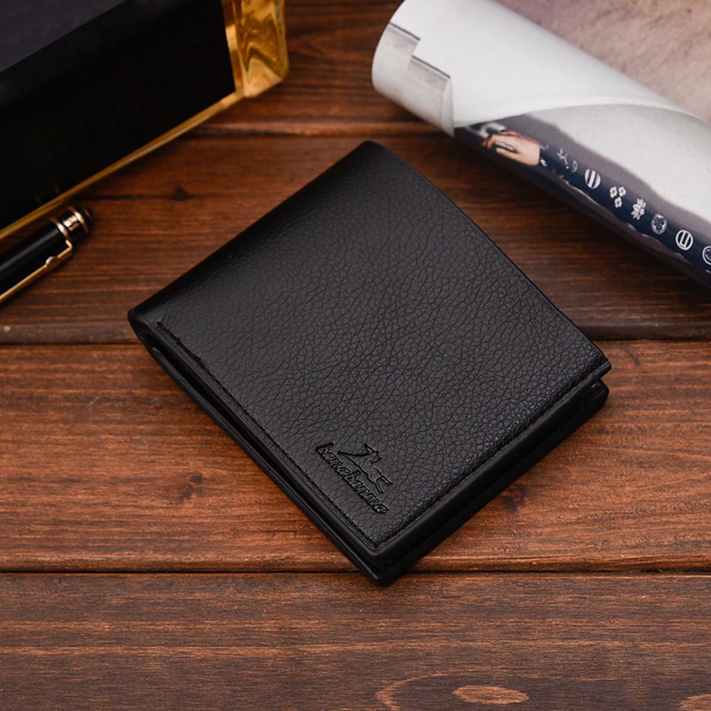 UOKNICE Men Solid Color Vintage Open Lichee Pattern Multi Card Position Wallet UOKNICE Men Solid Color Vintage Open Lichee Pattern Multi Card Position Wallet