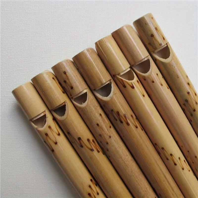 1 Pezzo Strumento Musicale Fatto a Mano Flauto Uccello di Bambù Fischietto di Bambù, Regalo di Halloween Regalo di Natale
