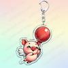Cute Cartoon Flying Pigs with Balloons Keychain for Accessories Lovely Animals Keyring Jewelry Fans Friends Gifts