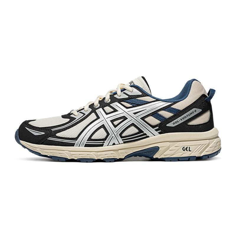 Asics Gel-Venture 6 Unisex White Grey Blue 1011B550-105 EU 39.5