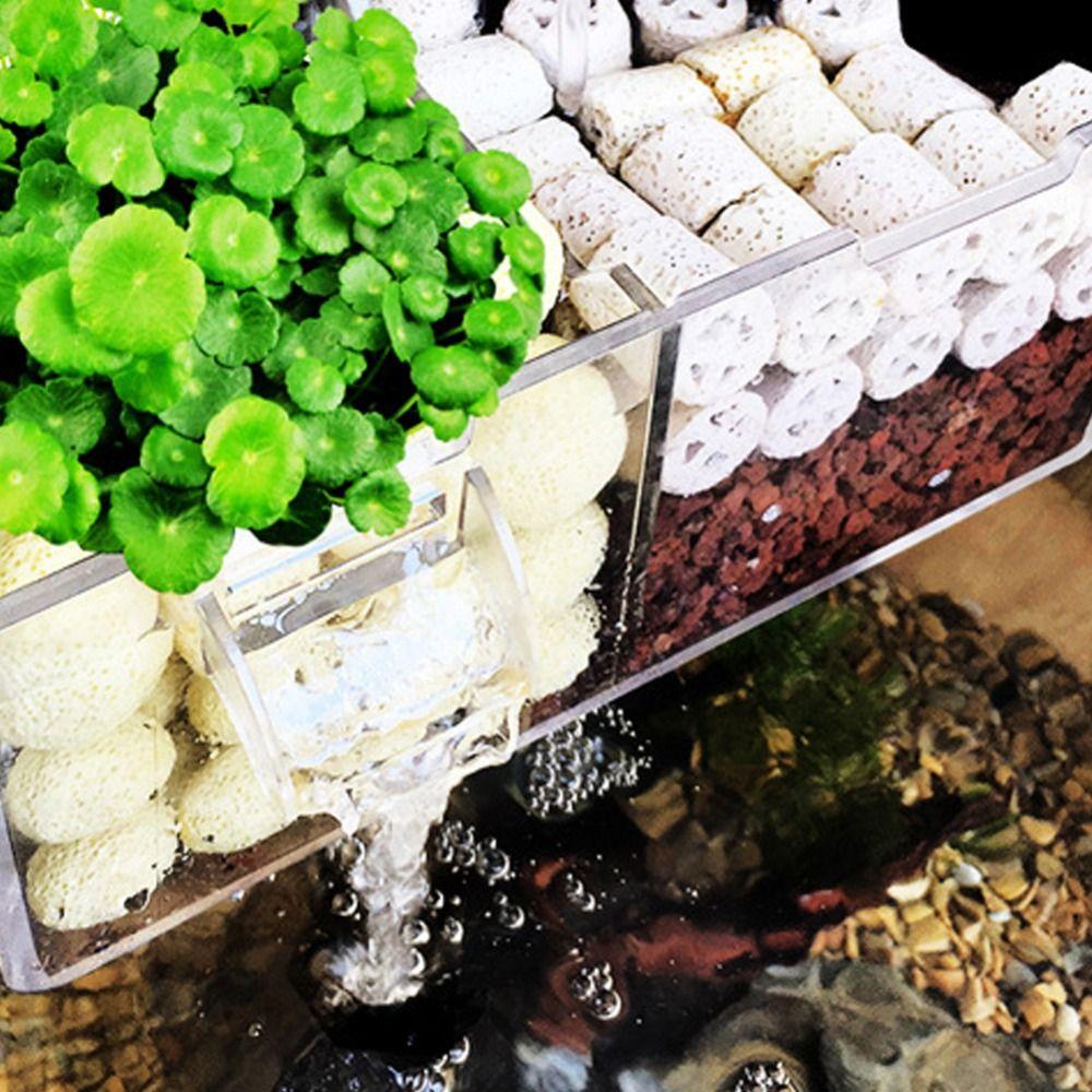 High Transparency Acrylic Fish Tank Top Filter Aquarium Water Purifier  Round Fish Tank