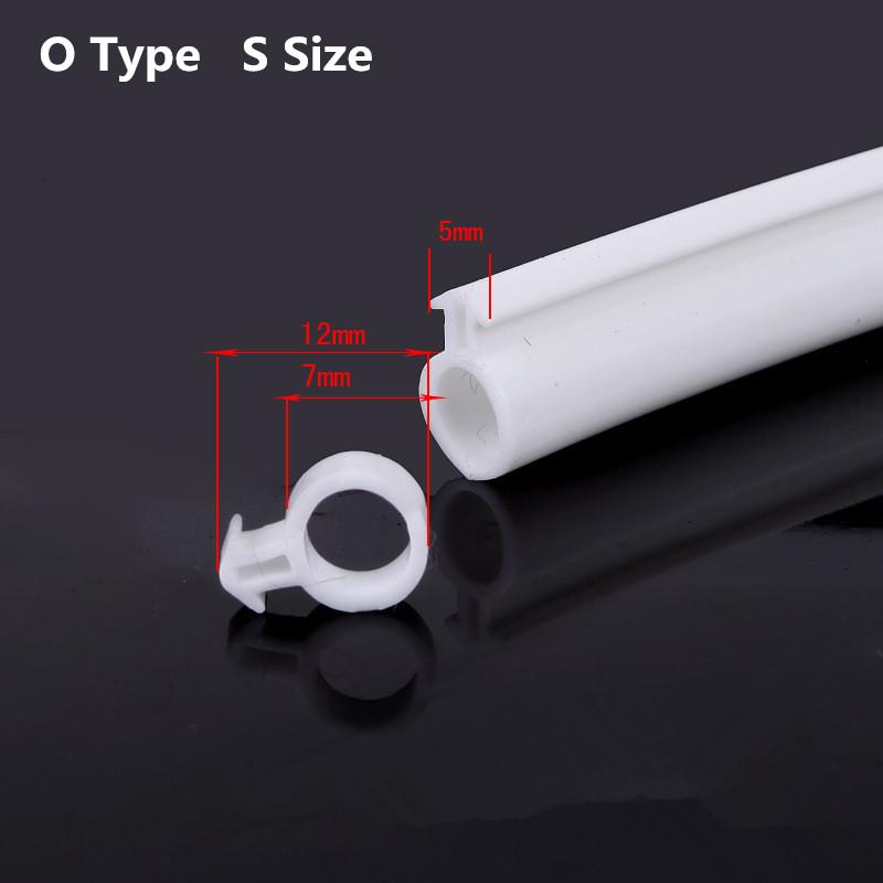 10M O Type Plastic Steel Door Window Sealing Strip Silicon Rubber Door Window Seal Draft Stopper Hollow Bulb Barb Tubular Gasket