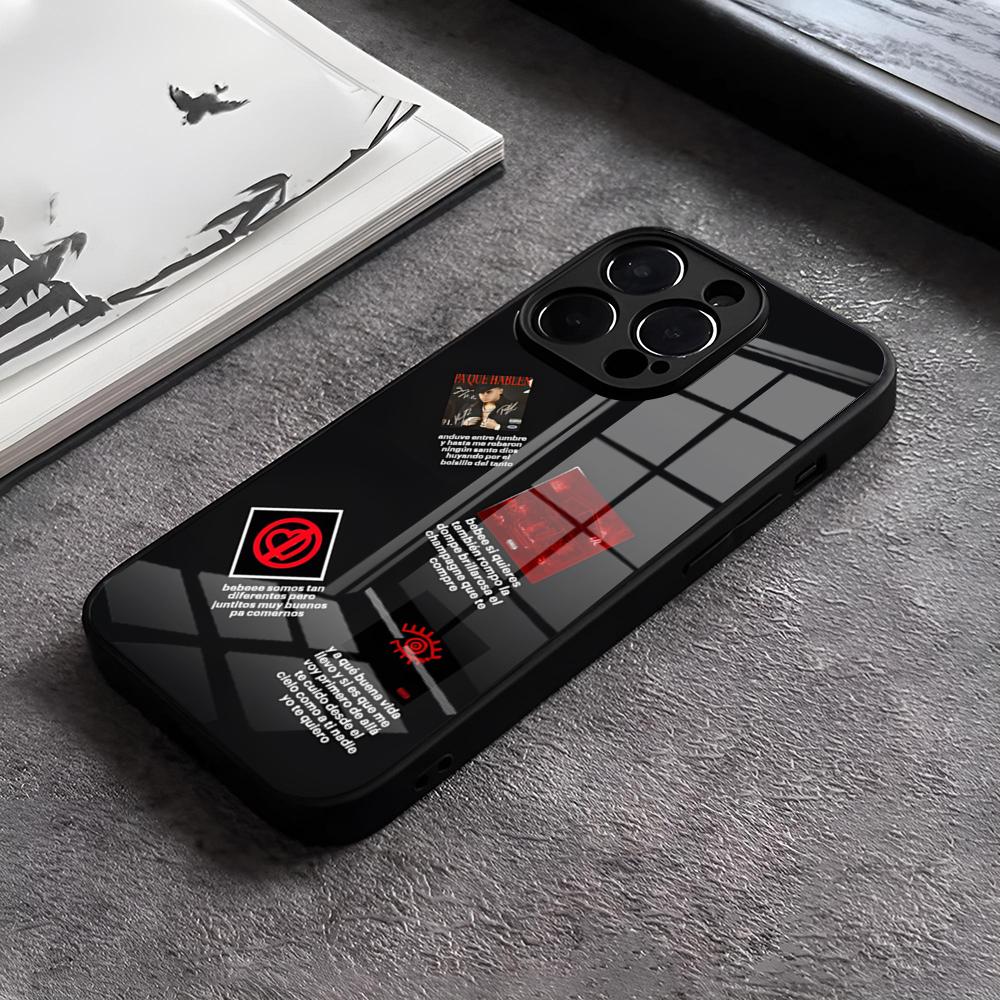 

Чехол для телефона рэпера JOP Fuerza Regida Для IPhone 17 15 Pro Max 12 16 14 Plus 11 13 Pro X XR XS 7 8 Plus SE Стеклянная крышка iPhone14 Plus